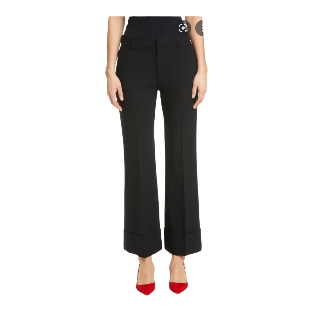 Club Monaco Wide Cuff Trouser Dress Pants Classic Black Size 2